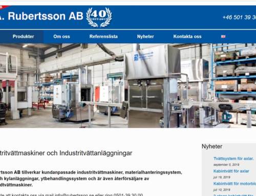 A Rubertsson AB – hemsida